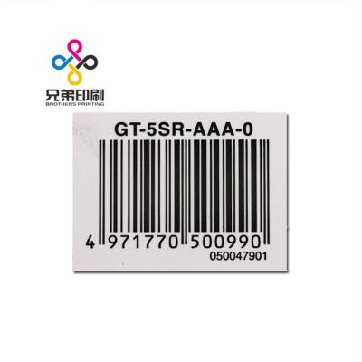 China Vinyl Waterproof Custom Label Product Logo Design Adhesive Barcode Sticker Printing for sale