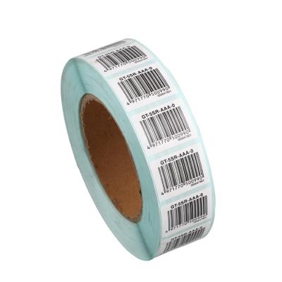 China Waterproof Custom Make QR Barcode Waterproof Paper Sticker Printing Label for sale