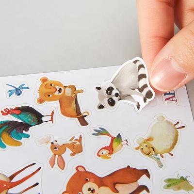 China Custom Waterproof Self Adhesive PVC Vinyl Cartoon Stickers Printing Label For Kids for sale