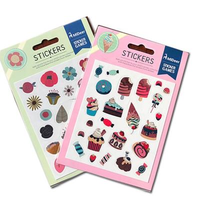 China Custom Waterproof Stickers Children's Book Kids Stickers Set Stickers For Kids Cartoon for sale