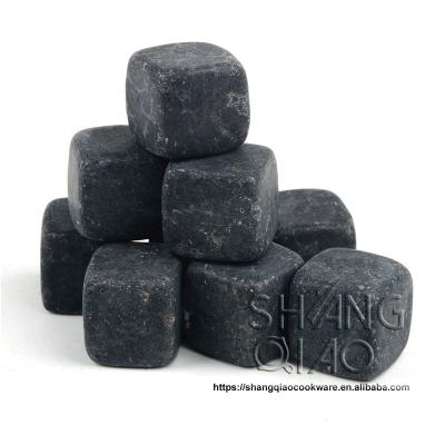 China Sustainable Granite Whiskey Rocks Chilling Stones | Gift-Ready Cooling Rocks for Drinks | Whiskey gift for men, dad, husband, friend for sale