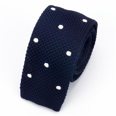 China 2020 100% Handmade Hot Sale Skinny Dot Solid Tie Knitted Neckties Accepted Custom Polyester for sale