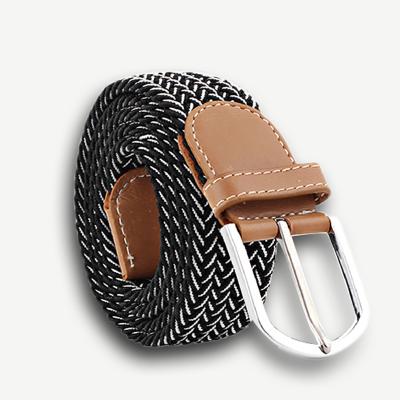 China Tenacity High Tenacity Men's Women's Unisex Elastic Braided Fabric Stretch Woven Jeans Belts for sale