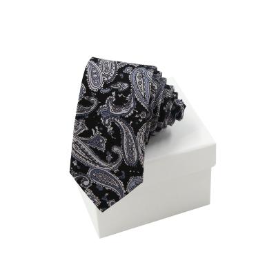 China 100% OEM Fashion Paisley Microfiber Handmade Cotton Stylish Men's Skinny Ties for sale