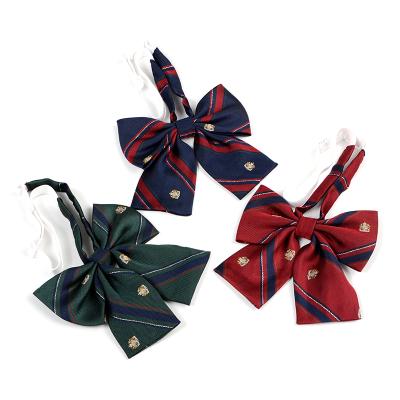 China 2021 Jacquard Fashion Woven Bow Tie Zeta Phi Beta Sorority Bowties Ladies Polyester Custom Made Oversized for sale