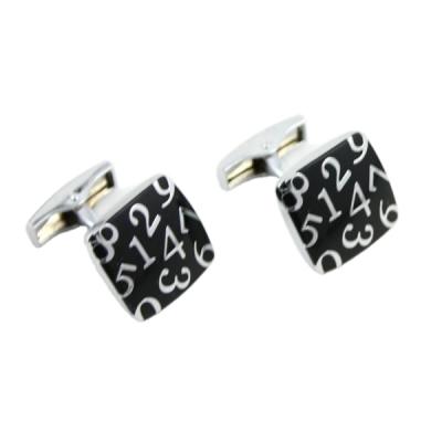 China 100% Handmade Custom Logo Metal Silver Plated Personalized Cufflink Gift Sets for sale