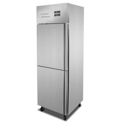 China COMPRESSOR Double Door Commercial Freezer Refrigerator Air Cooled Upright Plug-in Freezer for sale