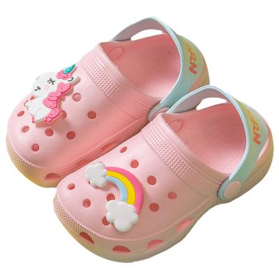 China Summer Girls Sandals Slippers Children Anti-slippery Beach Toddler Boy Toddler Baby Hole Shoes For Kids for sale