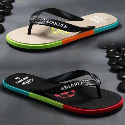 China Summer Fashion Anti-Slippery Rubber Flip Flops Men's Clip Foot Beach Slippers Wear Mens Slippers Sandals Wholesale for sale