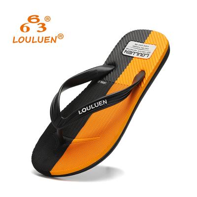 China Korean fashion Anti-slippery 2022 new double flip-flops men's use summer non-slip men's slippers beach clip for sale