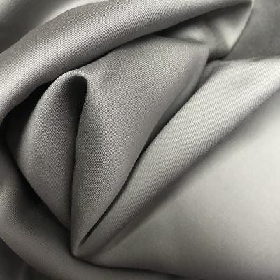 China Dark gray bamboo blackout 100% twill fabric 40x40 140x83 2/1 for hometextile or garments for sale