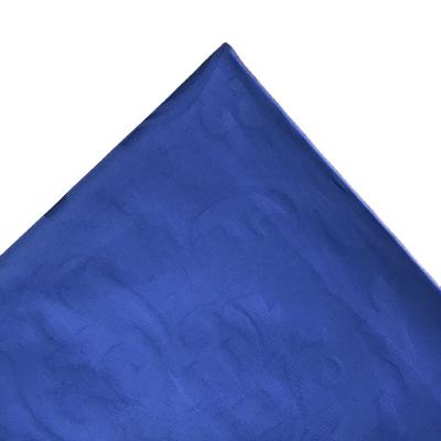 China Blue Blackout 277TC 100% Combed Cotton Jacquard Fabric For Sheet And Bed Sets for sale