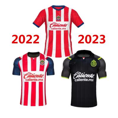 China New 2023 Chivas Soccer Jersey Guadalajara Quality Quick Dry Thai Home Away 2022 Men Women Customize Soccer Shirt for sale