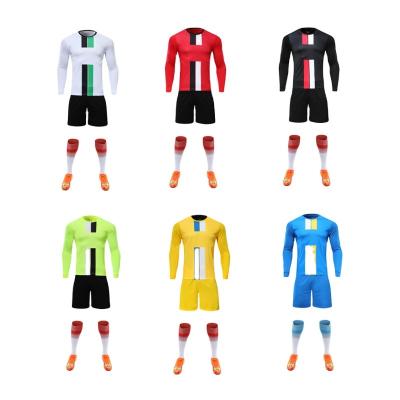 China Best Selling Team Soccer Sportswear Long Sleeve Soccer Goalkeeper Jersey Men Kids Hot Quick Dry Custom Uniform Football Shirts for sale