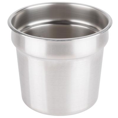 China Notched Design Bain Marie Retractable Pot With Stainless Steel Cover 19*19*21.5 for sale