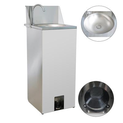 China Outdoor Foam Soap Dispenser Foot Pedal Control Factory Design Hand Wash Station for sale