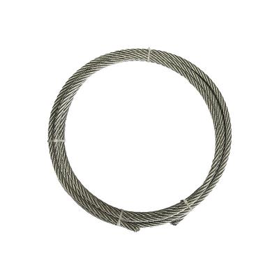 China Hot Sale 7*7 6*7 7*19 6*19 8*19+7*7 19*7 1*19 1*12 6*12 MANUFACTURING High Grade Construction Galvanized Wire Rope steel for sale