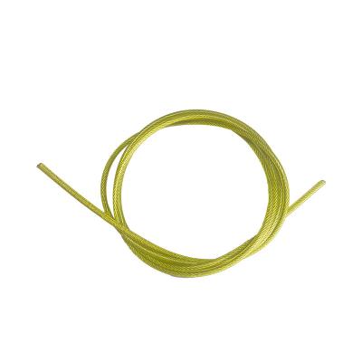 China Plastic Coated Price Optimization 7*7 6*7 7*19 6*19 8*19+7*7 19*7 1*19 1*12 6*12 Green PVC Steel Wire Rope Manufacturing for sale