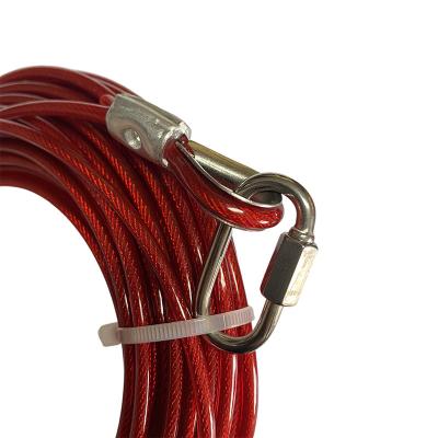 China MANUFACTURING Durable Using Cold Pointing Steel PVC Coated Galvanized Steel Wire Rope for sale