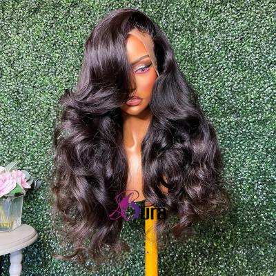 China Brazilian Virgin Hair Lace Wigs 100% Full Body Wave Body Wave Lace Front Wigs For Women Hair Wigs for sale