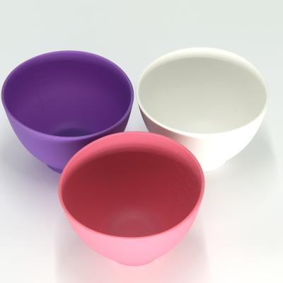 China Silicone Colored Bowl Flexible Mask Mixing Bowl Customized Eco-Friendly Eco-Friendly Skin Care for sale