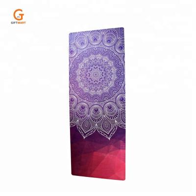 China Sweat-absorbed and anti-slip rubber tree print 4mm premium yoga mat for yogamatic for sale