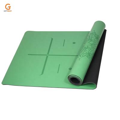 China High Quality Sweat-absorbed And Anti-slip Rubber Waterproof Yoga Mat Custom Print Eco Friendly PU Yoga Mat for sale