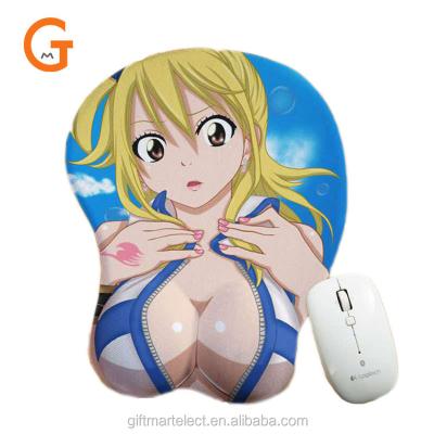 China Wholesale Ergonomically Custom Design Large Nerd Image Wrist Rest Mouse Pad for sale