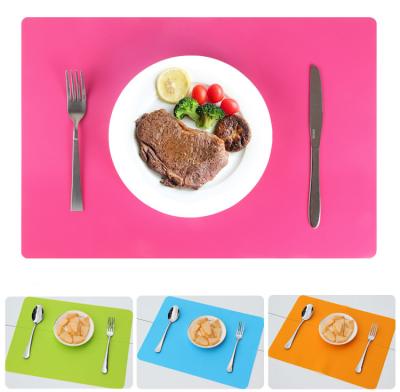 China 2021 New Design Custom Logo Placemat Silicone Placemats Heat Resistant Non-Slip Place Mat Viable for sale