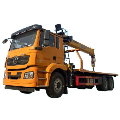 China 10 Ton 4*2 Shacman Flatbed Tow Truck With Crane For Sale 10 Ton (22 for sale