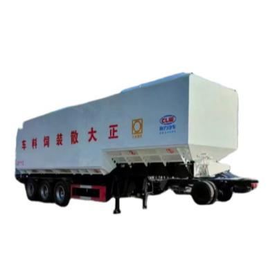 China Truck Trailer 3 Axles Semi Trailer Bulk Feed Truck For Sale for sale