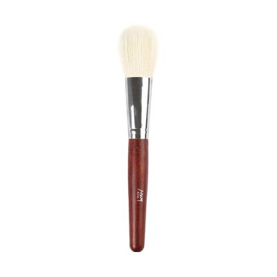 China Angular Blush Luxury And Professional Facial Beauty Tools Factory Great Price And Customized Low MOQ Round Loose Head Goat Real Hair Blush Brush for sale