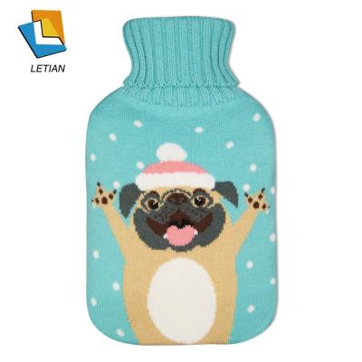 China Snow Design Fleece Warm Body Blue And Blanket With Hot Water Bottle for sale