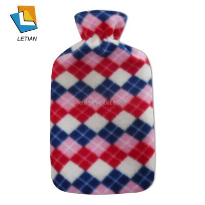 China fleece cover for BS winter rubber hot water bottle 2L 500-2500ml for sale