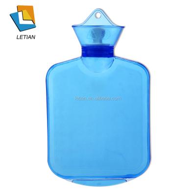 China PVC 11 Inches Big Soft Thick Rubber Hot Water Bag Hot Water Bottle for sale