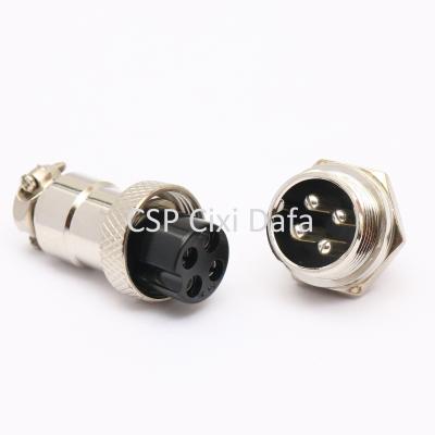 China audio & GX16 M16 Video Circular Connector 4 Pin Connector for sale