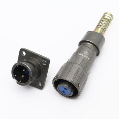 China FQ14 Automotive 2 3 4 5 7 9 Pin Plug Male Female Electrical Cable Waterproof Connector IP67 for sale