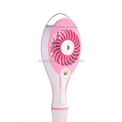 China Hotel Wholesale Summer Mist Humidifier USB Cooling Handheld Water Spray Mini Fan for sale