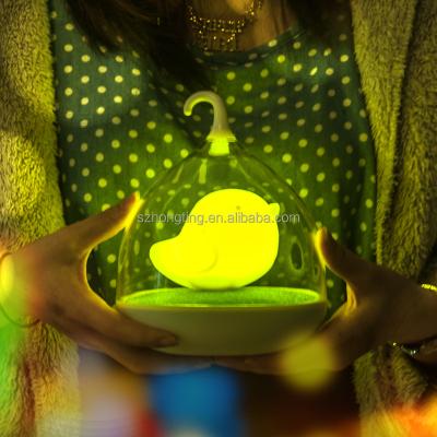 China Birdcage Modern USB Touch Control Rechargeable Dimming Portable Night Light for sale