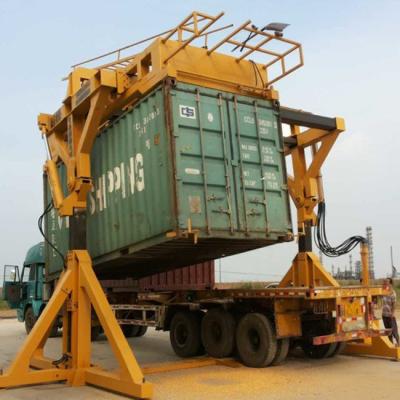 China 0-90 graus / 0-180 graus Container Flipper Machine Carbon Steel Single Flip Double Flip à venda