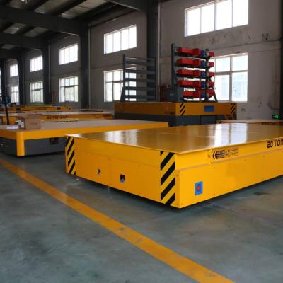 Cina Giallo elettrico letto piatto carrello di trasferimento motorizzato per carrello di trasferimento Q235 in acciaio pesante in vendita