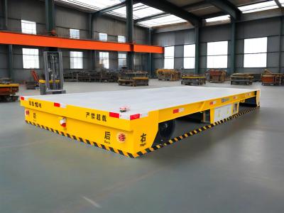 China Material Transportation Electric Transfer Cart with Maintenance free 10-20T Load Capacity for sale