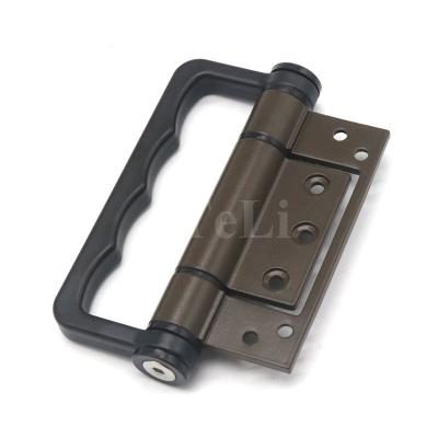 China Aluminum alloy ss304 modern pin flush sinkless hinge with handle for sale