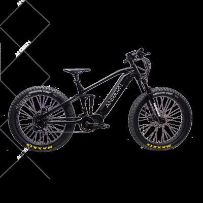 China 2021 New Aluminum Alloy Fat Bike 1000W Bafang Full Suspension Electric Mountain Bike Bicycle for sale