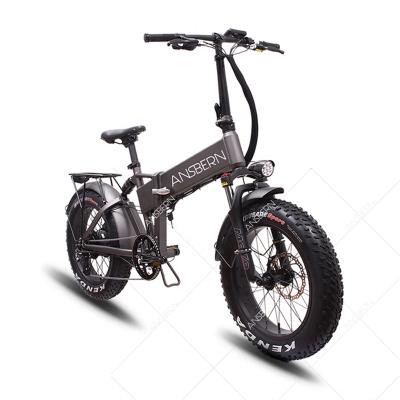 China Aluminum Alloy 20 Inch Aluminum Alloy Full Suspension MTB Mountain Ebike Fashion Folding E-Bike Fatbike Electric Bike for sale