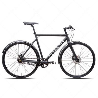 China Street Customized Frame 700C 6061 Aluminum OEM 7 Speed ​​Carbon Belt Bike for sale