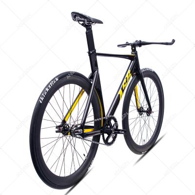 China Aluminum Alloy Fixie Bike Frame With Carbon Fiber Fork Color Aluminum Alloy Track Bicycle 700C for sale