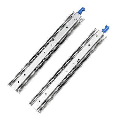 China 3 Fold+Full Extension 53mm Metal Drawer Locking Runner For Toolbox Heavy Duty Metal Sice Drawer Runners 800mm Drawer Runners for sale