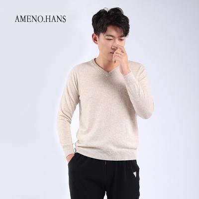 China High Quality Custom Made Authentic Brand 100% Cashmere Anti-Shrink Men's Sweater for sale