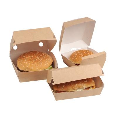 China Recyclable Hamburg Food Packaging Box Plain Packaging Paper Cartons Corrugated Box for sale